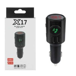 Transmitter αυτοκινήτου με θύρες USB - MP3 Player - X17 - 130344 Transmitter αυτοκινήτου με θύρες USB - MP3 Player - X17 - 130344