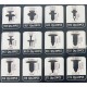 Σετ συνδετήρες αυτοκινήτου 12 τύπων - 240pcs - 180260 Σετ συνδετήρες αυτοκινήτου 12 τύπων - 240pcs - 180260
