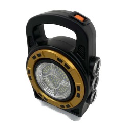 Επαναφορτιζόμενος φακός LED με ηλιακό πάνελ - 6678L - 200736 Επαναφορτιζόμενος φακός LED με ηλιακό πάνελ - 6678L - 200736