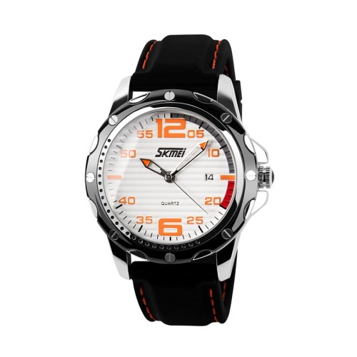 Αναλογικό ρολόι χειρός – Skmei - 0992 - White/Orange