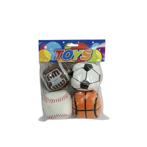 Σετ μαλακά μπαλάκια παιχνιδιού - No.2.5 - 4pcs - 0648-37 - 222070 Σετ μαλακά μπαλάκια παιχνιδιού - No.2.5 - 4pcs - 0648-37 - 222070