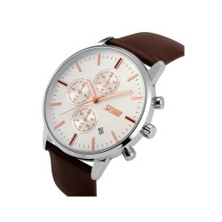 Αναλογικό ρολόι χειρός – Skmei - 9103 - Brown/White Αναλογικό ρολόι χειρός – Skmei - 9103 - Brown/White
