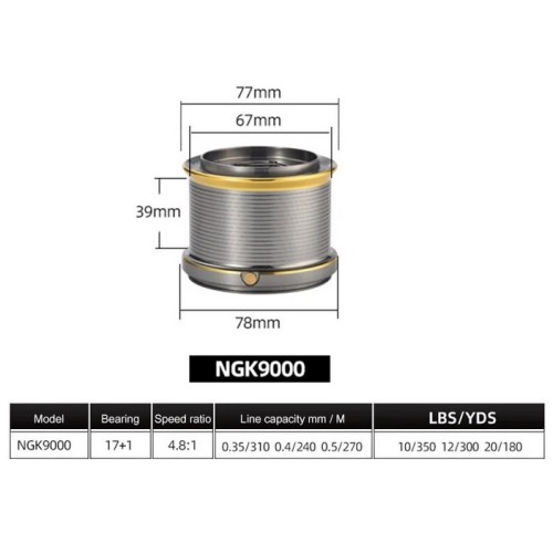 Μηχανάκι ψαρέματος - NGK9000 - 31058 Μηχανάκι ψαρέματος - NGK9000 - 31058