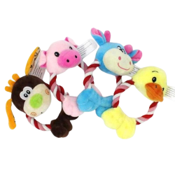 Λούτρινο παιχνίδι σκύλου ζωάκι με σχοινί - 18x9cm - 12pcs - 550794 Λούτρινο παιχνίδι σκύλου ζωάκι με σχοινί - 18x9cm - 12pcs - 550794