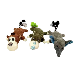 Λούτρινο παιχνίδι σκύλου ζωάκι με σχοινί - 40x10cm - 550814 Λούτρινο παιχνίδι σκύλου ζωάκι με σχοινί - 40x10cm - 550814