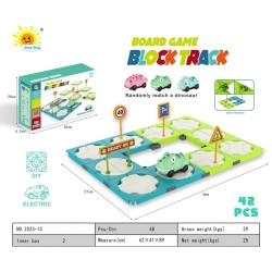 Επιτραπέζιο παιχνίδι - Block Track - 42pcs - 2023-13 - 677103 Επιτραπέζιο παιχνίδι - Block Track - 42pcs - 2023-13 - 677103