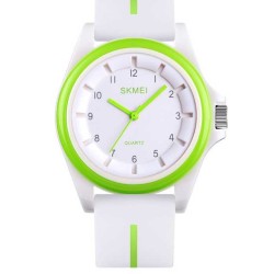 Αναλογικό ρολόι χειρός – Skmei - 1578 - 215781 - White/Green Αναλογικό ρολόι χειρός – Skmei - 1578 - 215781 - White/Green