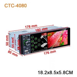 Ηχοσύστημα αυτοκινήτου 1DIN - Bluetooth - 4'' - 4080 - 003669 Ηχοσύστημα αυτοκινήτου 1DIN - Bluetooth - 4'' - 4080 - 003669