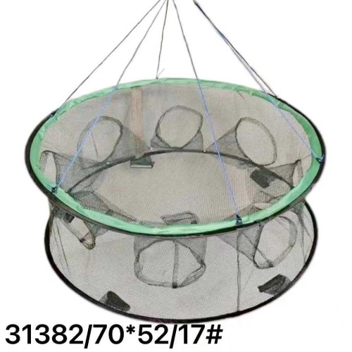 Πτυσσόμενη παγίδα ψαρέματος - Κιούρτος με 17 εισόδους - 70x52cm - 31382