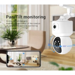 Κάμερα ασφαλείας IP Dual - Security Camera - WiFi - 4MP - 322039 Κάμερα ασφαλείας IP Dual - Security Camera - WiFi - 4MP - 322039