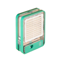 Επαναφορτιζόμενος mini ανεμιστήρας & υγραντήρας - 903487 - Green