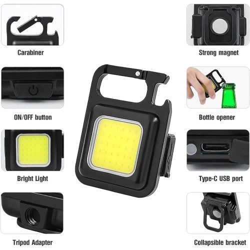Mini επαναφορτιζόμενος φακός LED μπρελόκ - 532 - 175145 Mini επαναφορτιζόμενος φακός LED μπρελόκ - 532 - 175145