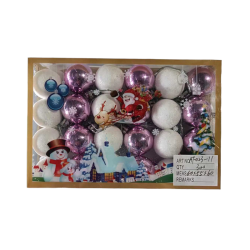 Σετ Χριστουγεννιάτικες μπάλες - 3cm - 24pcs - 023117 Σετ Χριστουγεννιάτικες μπάλες - 3cm - 24pcs - 023117