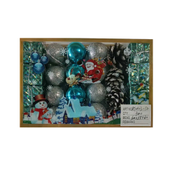 Σετ Χριστουγεννιάτικες μπάλες - 3cm - 24pcs - 023124 Σετ Χριστουγεννιάτικες μπάλες - 3cm - 24pcs - 023124