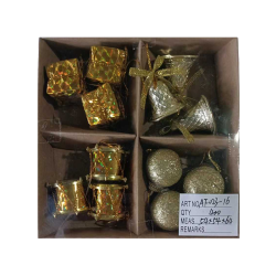 Σετ Χριστουγεννιάτικα στολίδια - 2.5cm - 12pcs - 023162 Σετ Χριστουγεννιάτικα στολίδια - 2.5cm - 12pcs - 023162