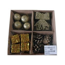 Σετ Χριστουγεννιάτικα στολίδια - 3cm - 16pcs - 023179 Σετ Χριστουγεννιάτικα στολίδια - 3cm - 16pcs - 023179