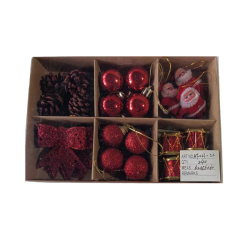 Σετ Χριστουγεννιάτικα στολίδια - 3cm - 24pcs - 023223 Σετ Χριστουγεννιάτικα στολίδια - 3cm - 24pcs - 023223