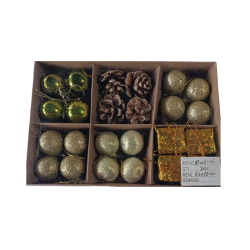 Σετ Χριστουγεννιάτικα στολίδια - 3cm - 24pcs - 023230 Σετ Χριστουγεννιάτικα στολίδια - 3cm - 24pcs - 023230