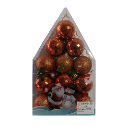 Σετ Χριστουγεννιάτικες μπάλες - 5cm - 12pcs - 023865 Σετ Χριστουγεννιάτικες μπάλες - 5cm - 12pcs - 023865