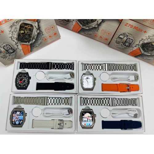 Σετ Smartwatch με 2 λουράκια - Z79 Max - 065080 - Black