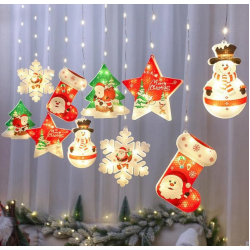 Χριστουγεννιάτικα διακοσμητικά φώτα LED - Κουρτίνα - 10pcs - Warm White - 109160 Χριστουγεννιάτικα διακοσμητικά φώτα LED - Κουρτίνα - 10pcs - Warm White - 109160