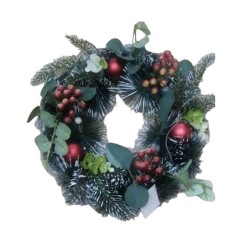 Χριστουγεννιάτικo διακοσμητικό στεφάνι - 30cm - 143636 Χριστουγεννιάτικo διακοσμητικό στεφάνι - 30cm - 143636
