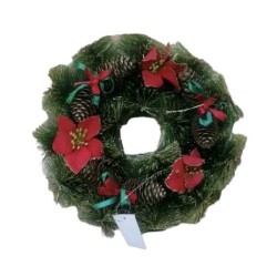 Χριστουγεννιάτικo διακοσμητικό στεφάνι - 30cm - 143650 Χριστουγεννιάτικo διακοσμητικό στεφάνι - 30cm - 143650