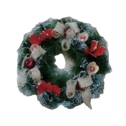 Χριστουγεννιάτικo διακοσμητικό στεφάνι - 30cm - 143667 Χριστουγεννιάτικo διακοσμητικό στεφάνι - 30cm - 143667
