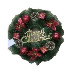 Χριστουγεννιάτικo διακοσμητικό στεφάνι - 40cm - 143698 Χριστουγεννιάτικo διακοσμητικό στεφάνι - 40cm - 143698