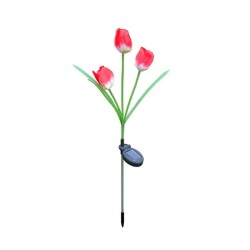 Φωτιζόμενα διακοσμητικά λουλούδια LED με ηλιακό πάνελ - 2pcs - 150296 - Red Φωτιζόμενα διακοσμητικά λουλούδια LED με ηλιακό πάνελ - 2pcs - 150296 - Red