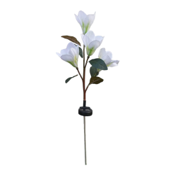 Φωτιζόμενα διακοσμητικά λουλούδια LED με ηλιακό πάνελ - 2pcs - 150357 - White Φωτιζόμενα διακοσμητικά λουλούδια LED με ηλιακό πάνελ - 2pcs - 150357 - White