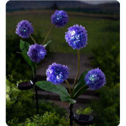 Φωτιζόμενα διακοσμητικά λουλούδια LED με ηλιακό πάνελ - 2pcs - 150364