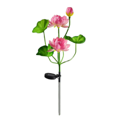 Φωτιζόμενα διακοσμητικά λουλούδια LED με ηλιακό πάνελ - 2pcs - 150371 - Pink Φωτιζόμενα διακοσμητικά λουλούδια LED με ηλιακό πάνελ - 2pcs - 150371 - Pink