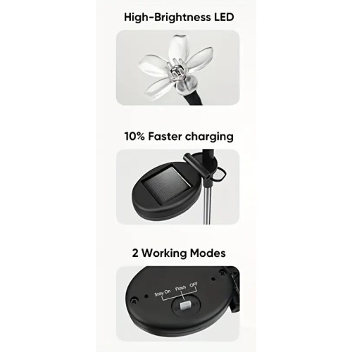 Φωτιζόμενα διακοσμητικά κλαδιά LED με ηλιακό πάνελ - RGB - 2pcs - 150401 Φωτιζόμενα διακοσμητικά κλαδιά LED με ηλιακό πάνελ - RGB - 2pcs - 150401