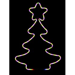 Χριστουγεννιάτικο φωτεινό διακοσμητικό LED - Δέντρο - 50cm - Colorful - 150869 Χριστουγεννιάτικο φωτεινό διακοσμητικό LED - Δέντρο - 50cm - Colorful - 150869