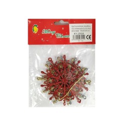 Σετ Χριστουγεννιάτικα στολίδια - 9cm - 3pcs - 230249 Σετ Χριστουγεννιάτικα στολίδια - 9cm - 3pcs - 230249