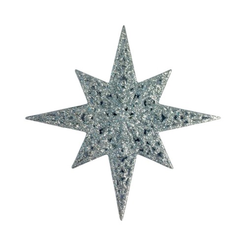 Χριστουγεννιάτικo στολίδι Αστέρι - 12cm - 23130 - Silver Χριστουγεννιάτικo στολίδι Αστέρι - 12cm - 23130 - Silver