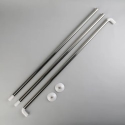 Βέργα κουρτίνας μπάνιου - Γωνιακή - CS-3290S - 90*90*90cm - 231408 Βέργα κουρτίνας μπάνιου - Γωνιακή - CS-3290S - 90*90*90cm - 231408