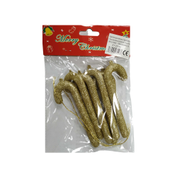 Σετ Χριστουγεννιάτικα στολίδια - Γλειφιτζόυρι μπαστουνάκι - 12cm - 6pcs - 231437 Σετ Χριστουγεννιάτικα στολίδια - Γλειφιτζόυρι μπαστουνάκι - 12cm - 6pcs - 231437