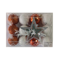 Σετ Χριστουγεννιάτικες μπάλες - 6cm - 12pcs - 231801 Σετ Χριστουγεννιάτικες μπάλες - 6cm - 12pcs - 231801