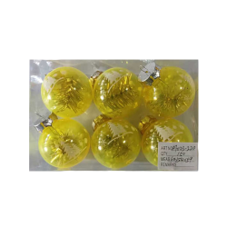 Σετ Χριστουγεννιάτικες μπάλες - 6cm - 6pcs - 232204 Σετ Χριστουγεννιάτικες μπάλες - 6cm - 6pcs - 232204