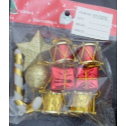 Σετ Χριστουγεννιάτικα στολίδια - 9pcs - 232304 Σετ Χριστουγεννιάτικα στολίδια - 9pcs - 232304