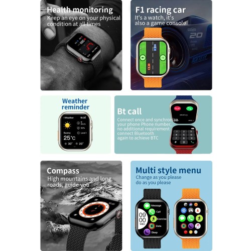 Σετ Smartwatch με 2 λουράκια - Z81 Pro Max - 880372 - Blue Σετ Smartwatch με 2 λουράκια - Z81 Pro Max - 880372 - Blue