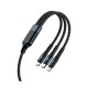 Καλώδιο φόρτισης & data 3in1 - Fast Charge - CL-972 - 1.2m - AWEI - 888155 - Black Καλώδιο φόρτισης & data 3in1 - Fast Charge - CL-972 - 1.2m - AWEI - 888155 - Black