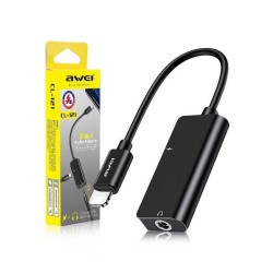 Αντάπτορας Lightning male σε Jack 3.5mm/Lightning female - CL-121 - AWEI - 888087 Αντάπτορας Lightning male σε Jack 3.5mm/Lightning female - CL-121 - AWEI - 888087