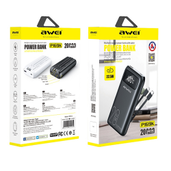 Powerbank - P169K - 20.000mah - AWEI - 002455 - Black