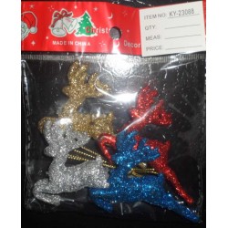 Σετ Χριστουγεννιάτικα στολίδια - 7cm - 4pcs - 230881 Σετ Χριστουγεννιάτικα στολίδια - 7cm - 4pcs - 230881