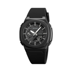 Ψηφιακό/αναλογικό ρολόι χειρός – Skmei - 2091 - Black/Black screen
