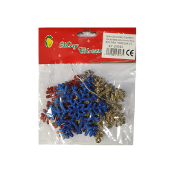 Σετ Χριστουγεννιάτικα στολίδια - 8cm - 4pcs - 230935 Σετ Χριστουγεννιάτικα στολίδια - 8cm - 4pcs - 230935