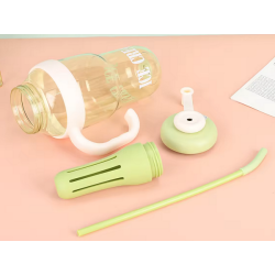 Φορητό παγούρι πλαστικό με καλαμάκι - 1300ml - RTS16 - 590166 - Beige Φορητό παγούρι πλαστικό με καλαμάκι - 1300ml - RTS16 - 590166 - Beige